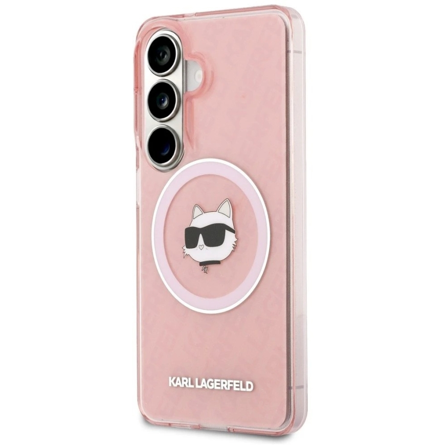 Karl Lagerfeld IML atkārtots Choupette MagSafe maciņš Samsung Galaxy S26 rozā krāsā – 3