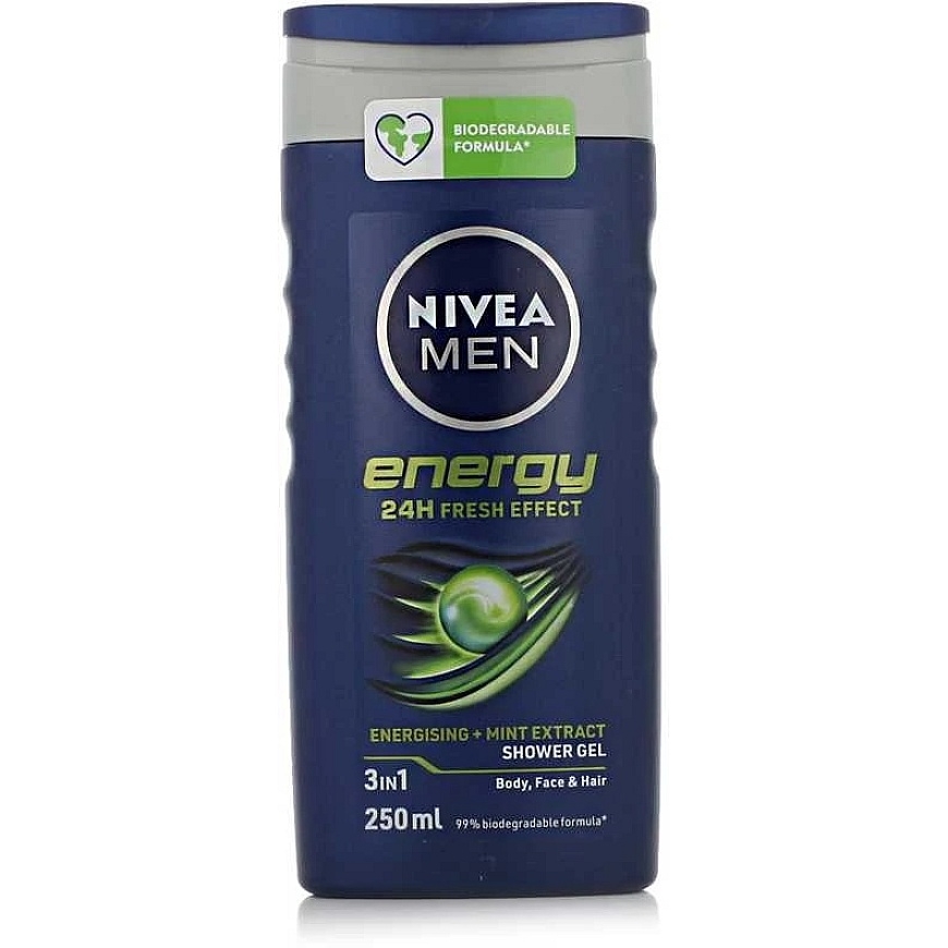 Nivea Enerģizējošie dušas geli vīriešiem – tilpums: 250 ml