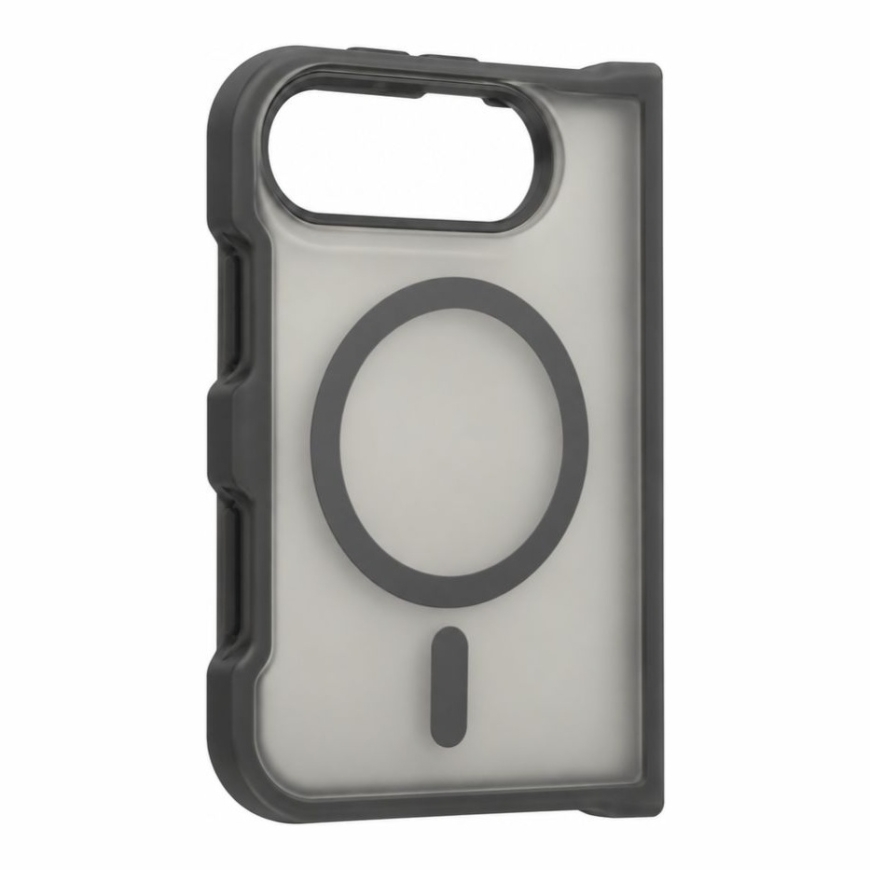 Apple iPhone Duo Silver-Shield Skin Feel 2-in-1 MagSafe-kuori Smoke Grey
