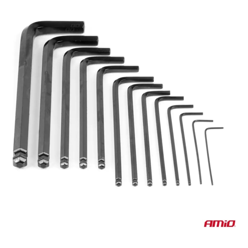 Kuusiokoloavaimet CRV musta 13 kpl AMIO-04304 – 5