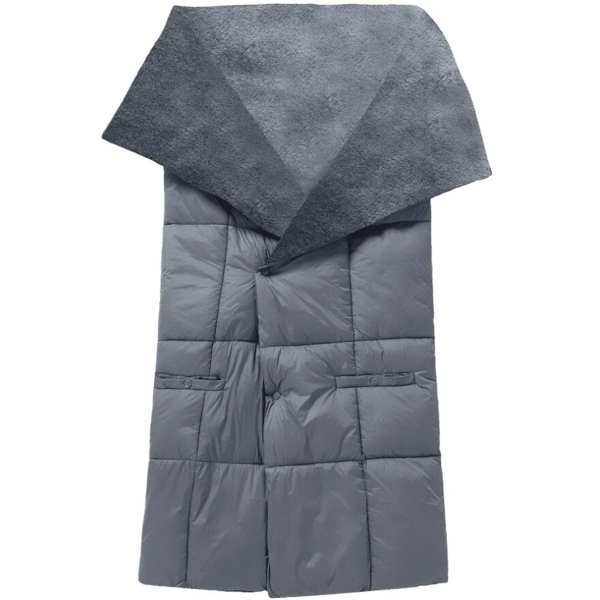 Blauberg BL-PK01 Heated Poncho Blanket, One Size, Grey