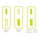 Mobile Origin GaN 30W Õhuke Laadija TÜV MO16 - USB-A + USB-C Mobile Origin GaN 30W Õhuke Laadija TÜV MO16 - USB-A + USB-C
