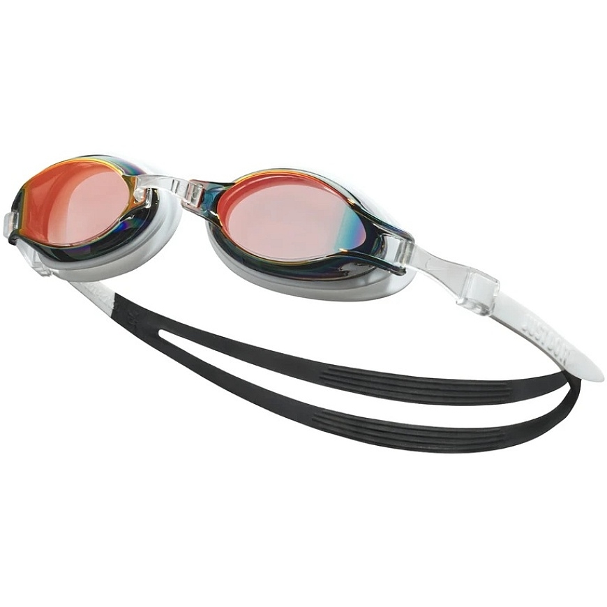 Nike Chrome Mirrored ujumisklaasid valge ja must NESSD125-115 OS