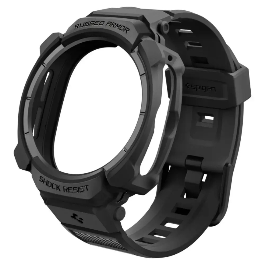 Spigen Rugged Armor Pro išmaniojo laikrodžio dėklas Samsung Galaxy Watch Ultra 2 (47 mm) | juodas – 2