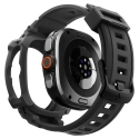 Spigen Rugged Armor Pro viedpulksteņa maciņš (apvalks) priekš Samsung Galaxy Watch Ultra 2 (47 mm) | melns Spigen Rugged Armor Pro viedpulksteņa maciņš (apvalks) priekš Samsung Galaxy Watch Ultra 2 (47 mm) | melns