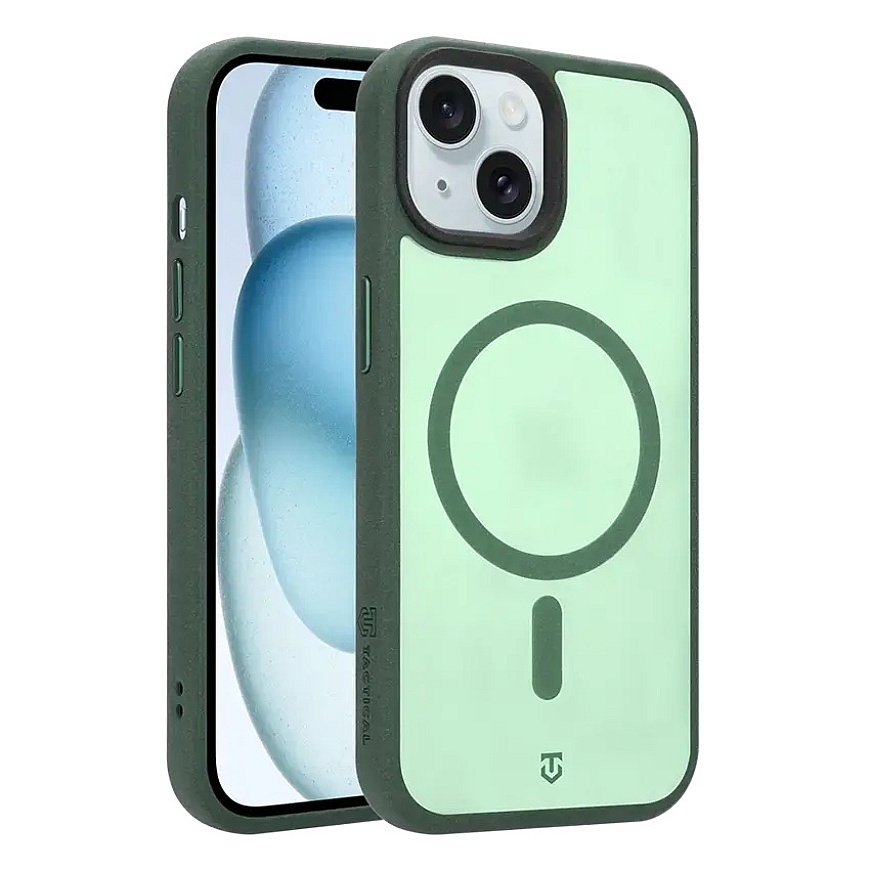 Taktiskais MagForce Hypersand vāks Apple iPhone 15 Meža Zaļš – 3