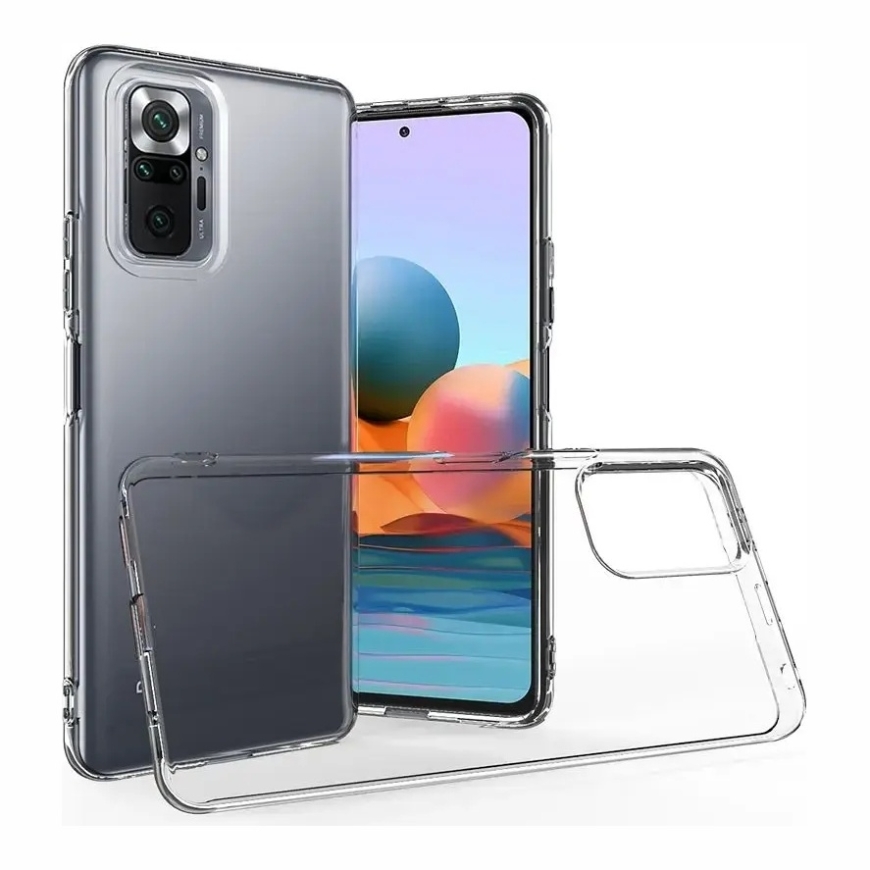 Чехол для Xiaomi Redmi Note 10 PRO / Note 10 PRO MAX Прозрачный чехол 2 мм Бокс