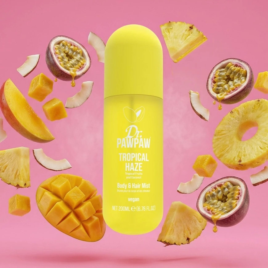 Dr. PawPaw Tropical Haze ravitsevä vartalosuihke hiuksille ja vartalolle, 200 ml – 4