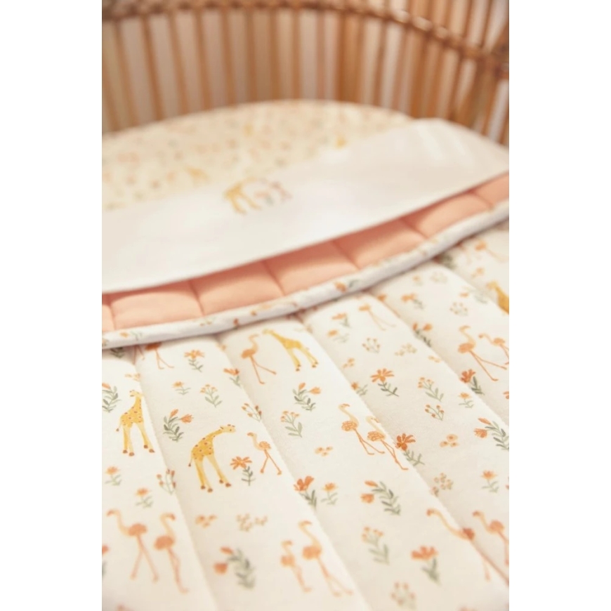 Кроватное одеяло Little Dutch с утолщением `Blooming Safari´ 70×100 см – 2