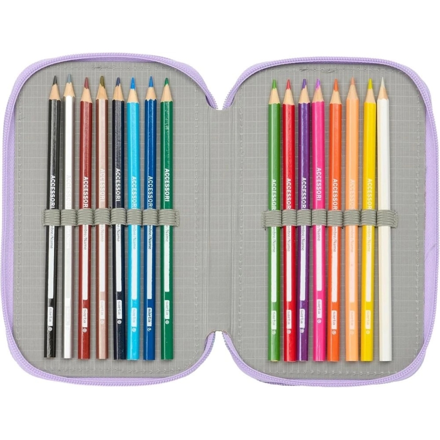 Safta Trifold värvipliiatsite kott Frozen Spirit 12,5 x 19,5 x 5,5 cm 37 tükki – 4