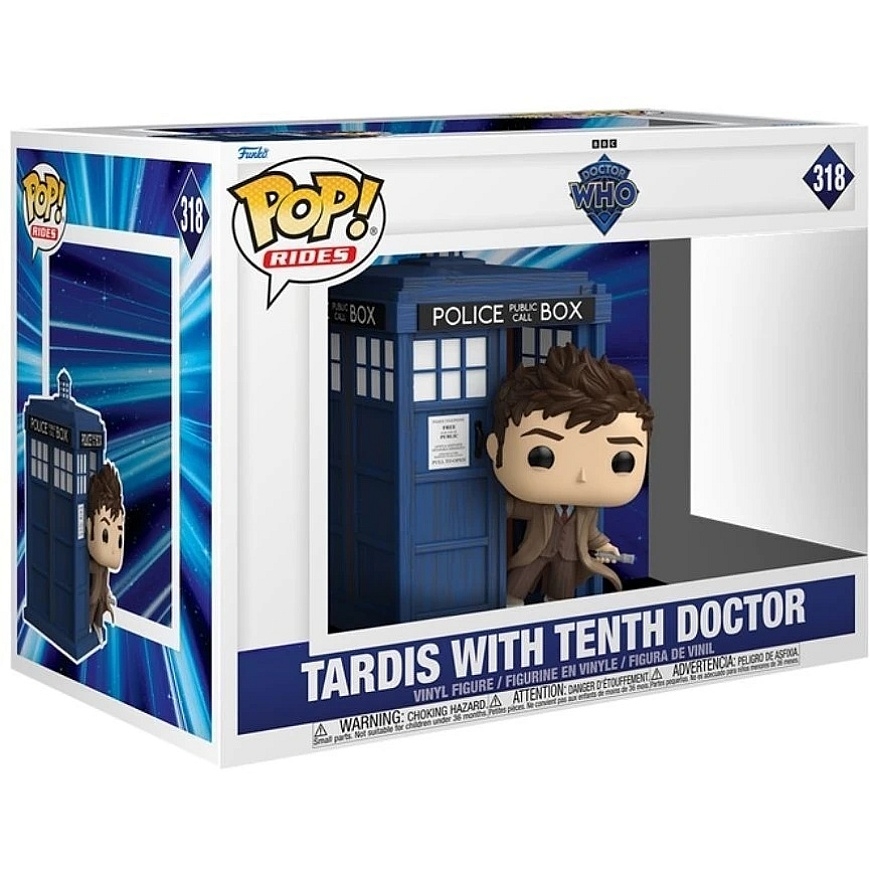 Funko POP figure Rides Deluxe Doctor Who Tardis with Tenth Doctor