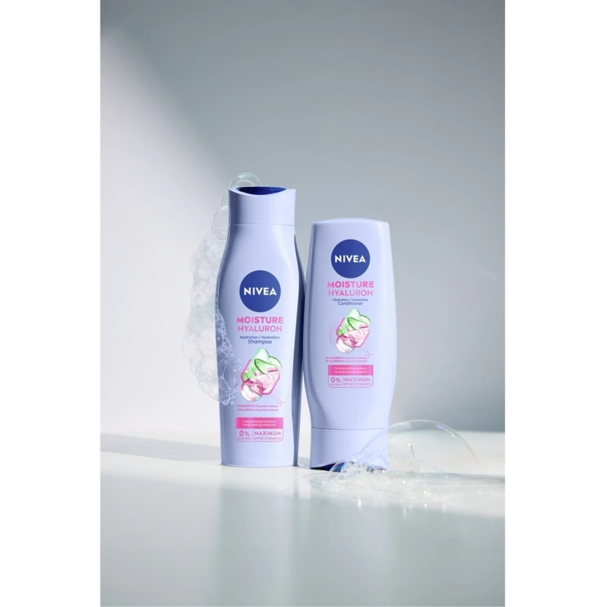Nivea Drėkinamasis šampūnas „Moisture Hyaluron“ su hialurono rūgštimi, 400 ml – 3