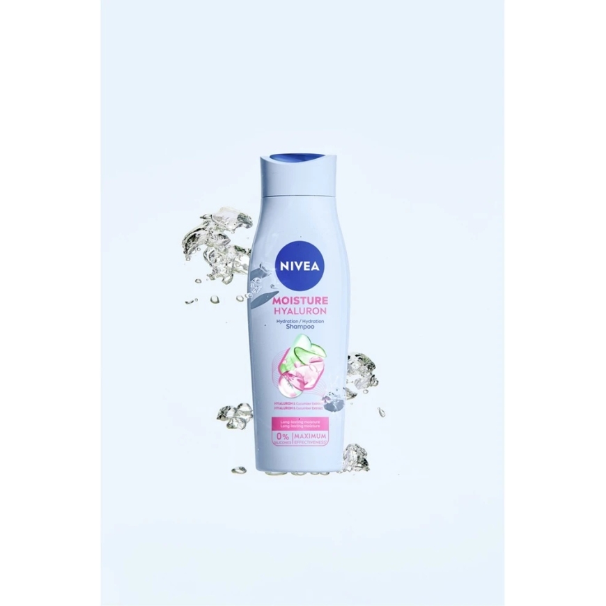 Увлажняющий шампунь Nivea «Moisture Hyaluron» с гиалуроновой кислотой, 400 мл – 4