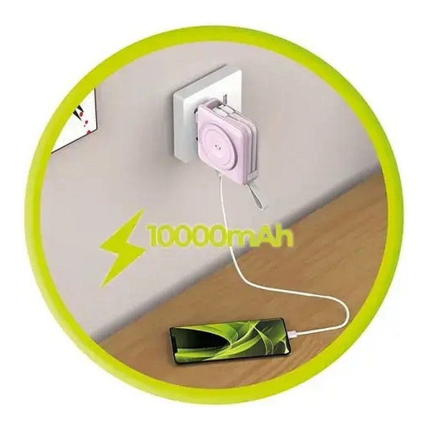 Mobile Origin PowerBank ja matkalaite, Lightning/USB-C-kaapeli, MagSafe/AW/iPhone-yhteensopiva, vaaleanpunainen – 2
