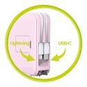 Power Bank и зарядное устройство для путешествий Mobile Origin, кабель Lightning/USB-C, совместим с MagSafe/AW/iPhone, розовый Power Bank и зарядное устройство для путешествий Mobile Origin, кабель Lightning/USB-C, совместим с MagSafe/AW/iPhone, розовый