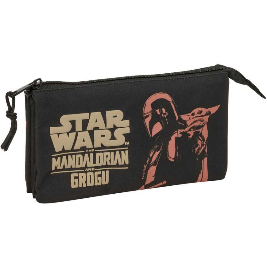 Safta Star Wars Mandalorian & Grogu trīskāršais zīmuļu maciņš