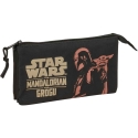 Safta Star Wars Mandalorian & Grogu kolmeosaline pliiatsikott Safta Star Wars Mandalorian & Grogu kolmeosaline pliiatsikott