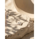 Brilio Silver Women's Silver Bracelet with White Clovers BRC255W Brilio Silver Women's Silver Bracelet with White Clovers BRC255W
