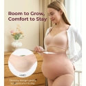 MOMCOZY MATERNITY PANTS HIGH WAISTED, 3 PCS, BLACK, BEIGE AND PINK COLORS, 3XL SIZE MOMCOZY MATERNITY PANTS HIGH WAISTED, 3 PCS, BLACK, BEIGE AND PINK COLORS, 3XL SIZE