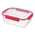 Rectangular food container, 1.32 L, 19.8 x 15.1 x 8.1 cm, 39684, Rectangular food container, 1.32 L, 19.8 x 15.1 x 8.1 cm, 39684,