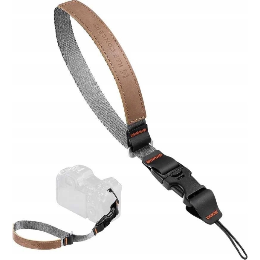 Camera Wrist Strap - K&F Concept KF13.116 Alpha Strap Gray Brown