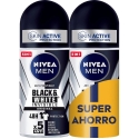Nivea MEN Black & White INVISIBLE ORIGINAL roll on pack 2 x 50 ml Nivea MEN Black & White INVISIBLE ORIGINAL roll on pack 2 x 50 ml