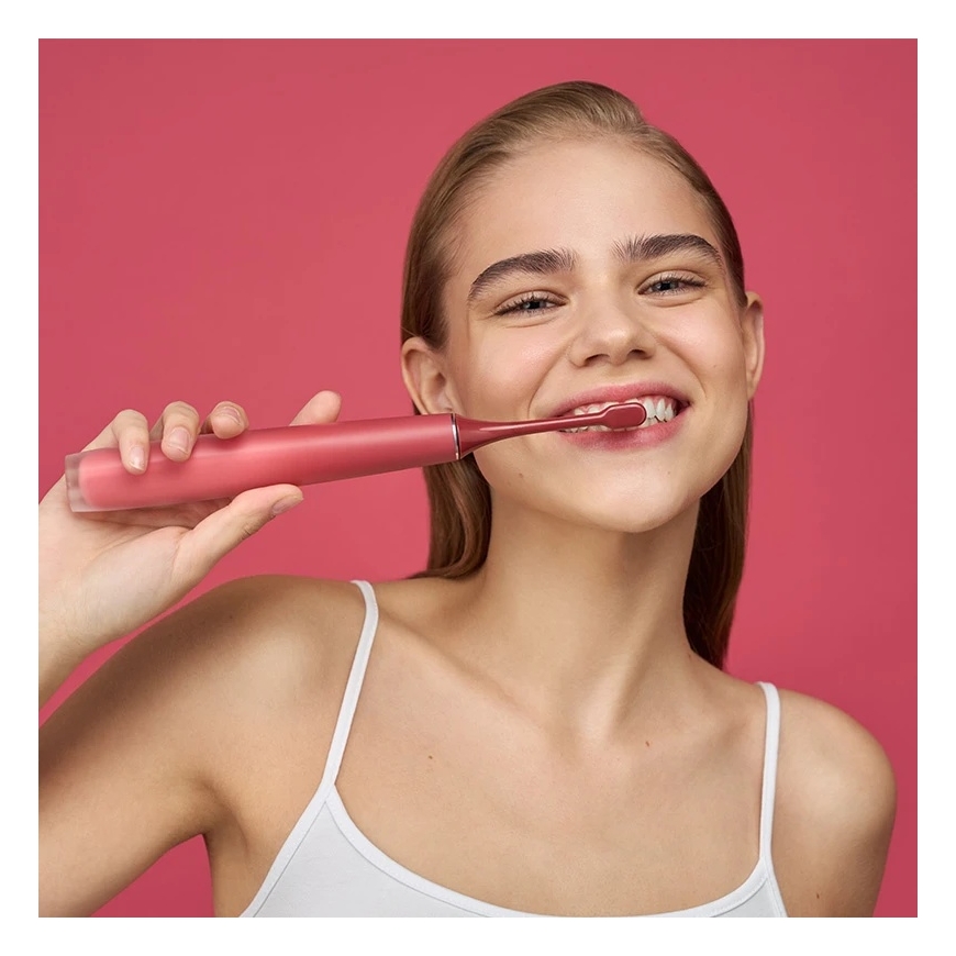 Osom Oral Care Lādējams, elektriskais, skaņas zobu birste, rozā OSOMORALT40ROSE – 3
