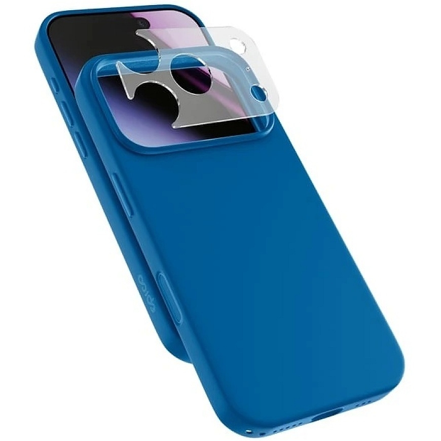 Epico Silicone Pro Mag+ -kotelo iPhone 17 Pro Max/18 Pro Max – yhteensopiva Qi2:n ja MagSafen kanssa – Sininen
