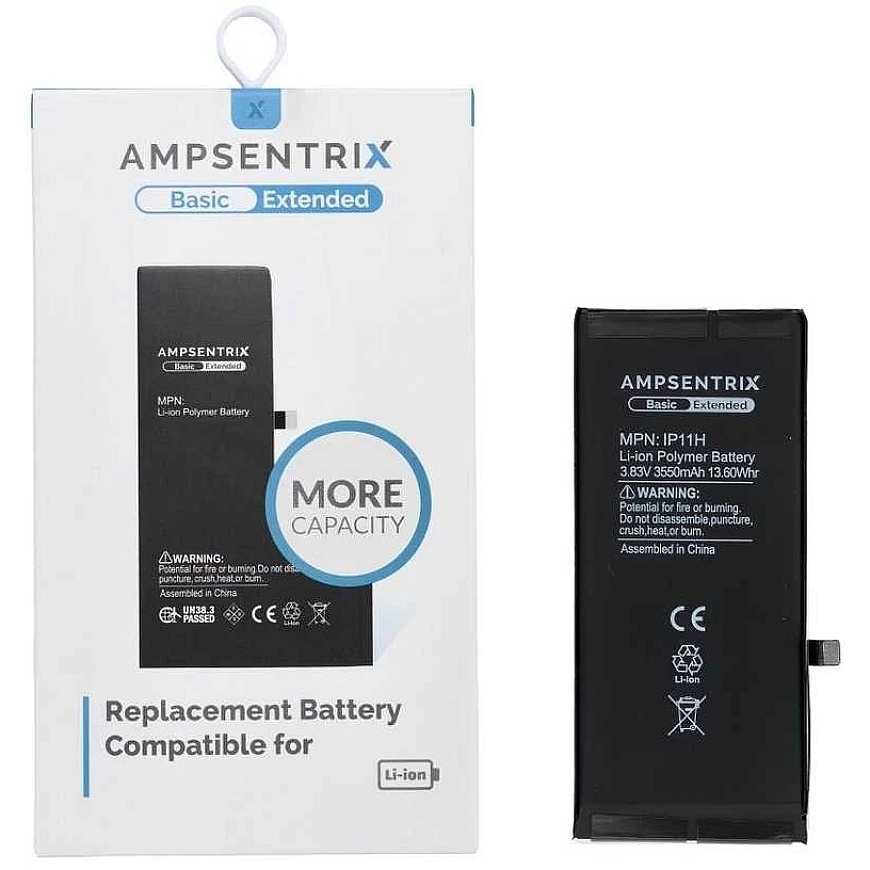 Oem AmpSentrix Basic battery for iPhone 11 (high capacity 3550 mAh)