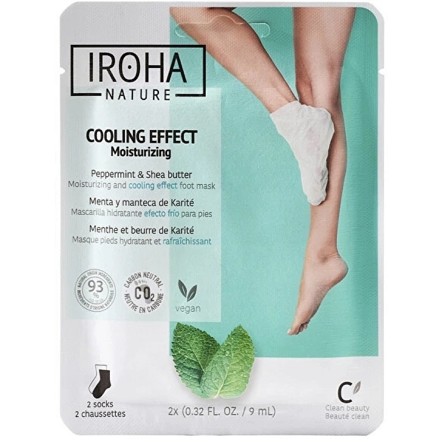Iroha Nature Relaxing Peppermint Foot Socks with Peppermint, 1 Pair – 3