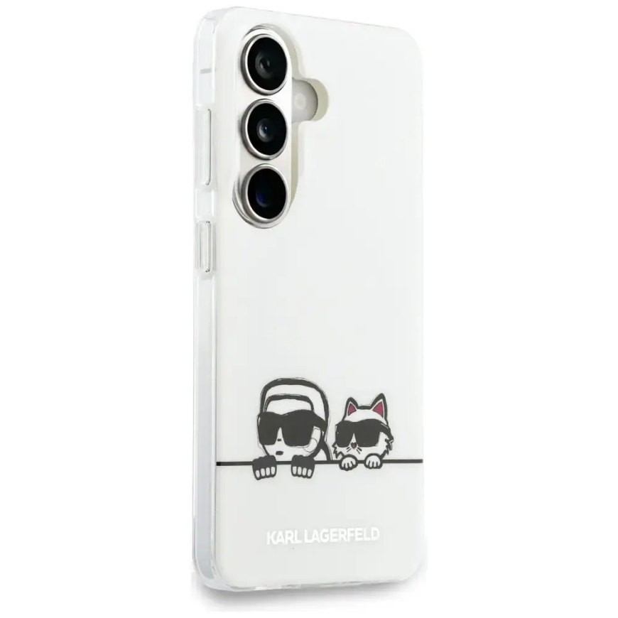 Karl Lagerfeld IML Peekaboo Karl&Choupette -puhelinpidike MagSafe-tuella Samsung Galaxy S26 (S942) läpinäkyvä – 3