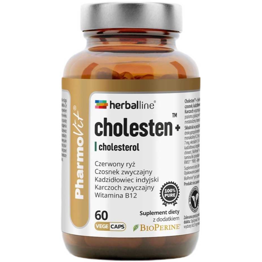 Pharmovit Maisto papildas „Cholesten + Cholesterol“, 60 kapsulių