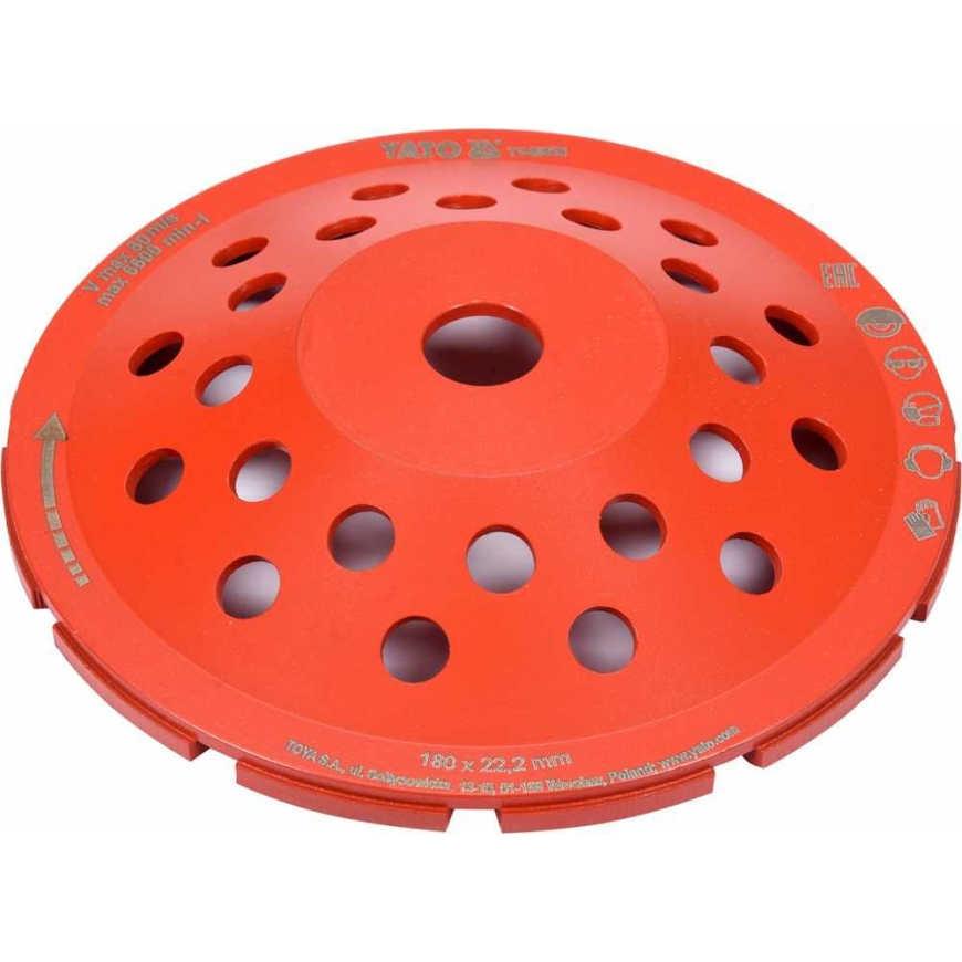 Yato Toya Sa Poland Deimantinis šlifavimo diskas | lėkštės tipo | M14x180 mm (YT-60323) – 3