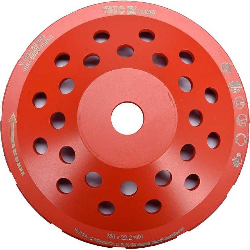 Yato Toya Sa Poola Diamantlihvimisplaat | Plaattüüp | M14x180 mm (YT-60323) – 4