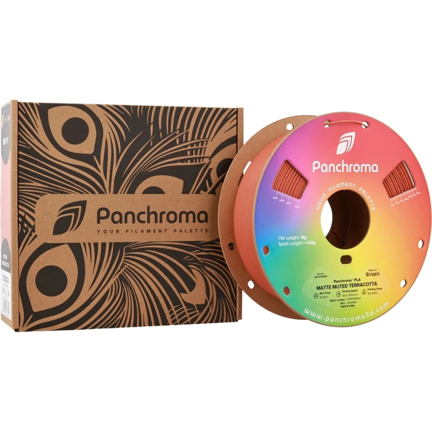 Polymaker Panchroma PLA Matte Muted plastika 1.75mm 1kg - Pudenen terrakota – 3