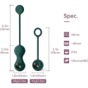 Magic Motion - Crystal Duo Smart Kegel Vibrator with Weight Set