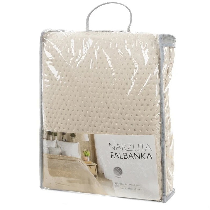 Eurofirany SI/N/FRILL 170X210 SAND COLOR Bedspread – 2