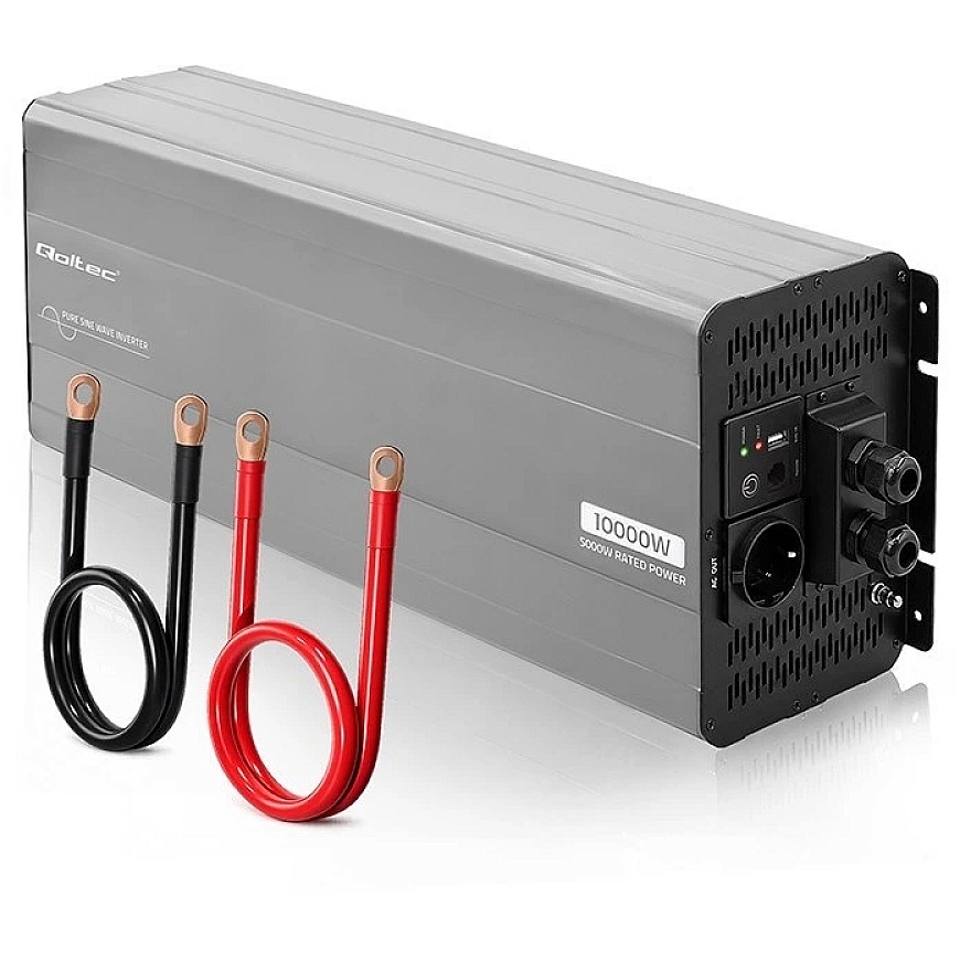 Qoltec Pure Sine Wave | 24V to 230V | 5000/10000W – 3