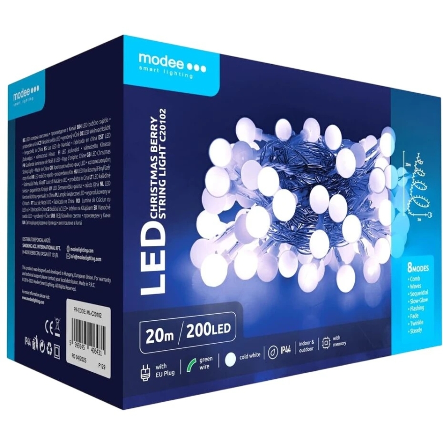 LED string lights - Modee ML-C20102 20 m 200 LED cold white – 2