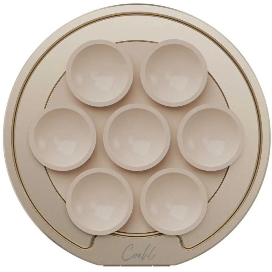 UNIQ Coehl Luna magnetic holder with mirror and suction cup, sand color