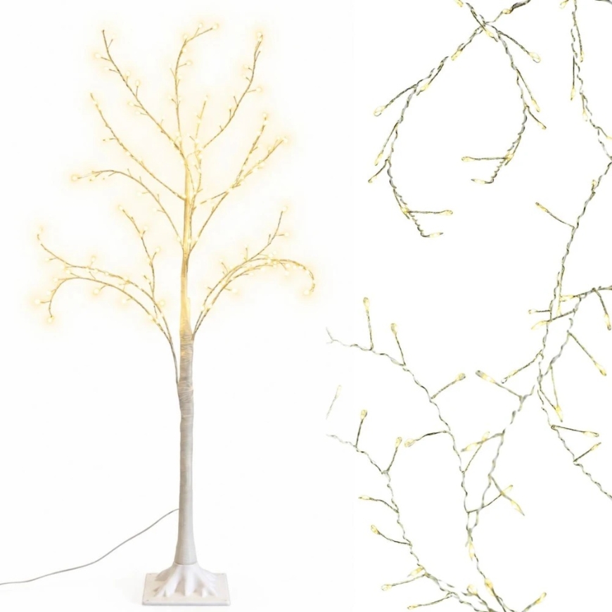 EDELMAN KORISTEPUU 180LED 150CM VALKOINEN LUCA
