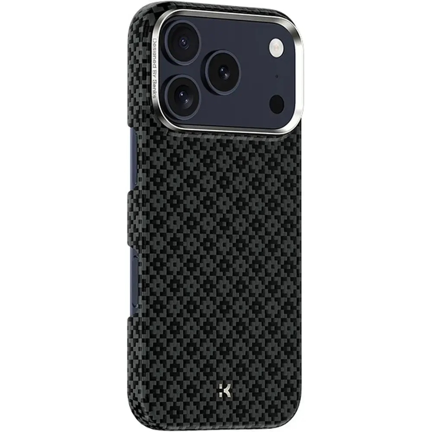 Benks Armor Air Armor Grid Kevlar Metalli-runko 600D puhelimen kuori iPhone 18 Pro Max | iPhone 17 Pro Max musta – 3