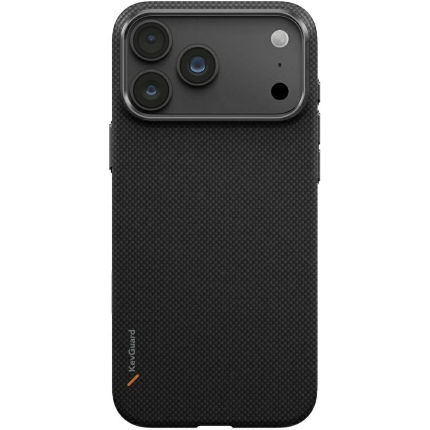 UNIQ Keva EDGE maciņš iPhone 18 Pro Max / 17 Pro Max, Magclick Charging, melnā krāsā – 4
