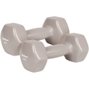 ШЕСТИГРАННЫЕ чугунные виниловые гантели 2x4кг, REBEL ACTIVE