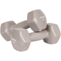HEXAGONAL cast iron vinyl dumbbells 2x4kg, REBEL ACTIVE HEXAGONAL cast iron vinyl dumbbells 2x4kg, REBEL ACTIVE