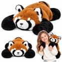 Lean Toys Pehmolelu - punainen panda, 60 × 35 × 18 cm Lean Toys Pehmolelu - punainen panda, 60 × 35 × 18 cm