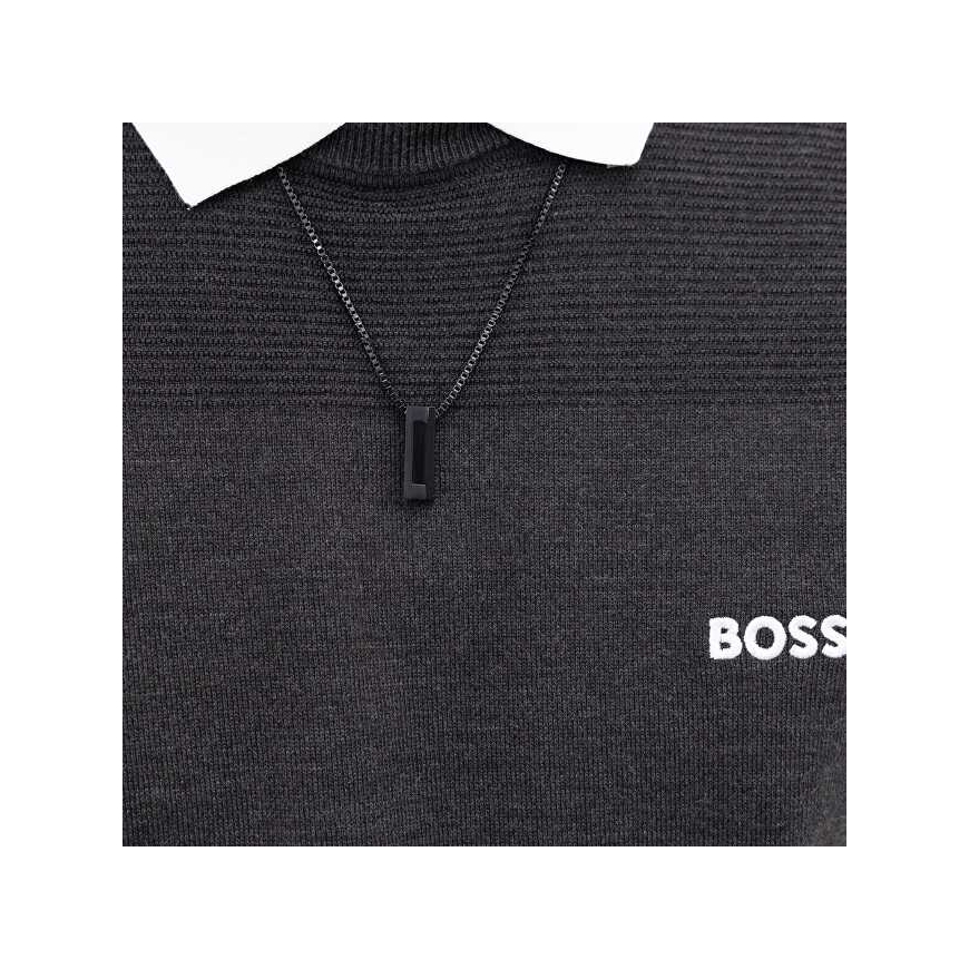 Hugo Boss Musta miesten teräspendentti Candor 1580750 – 2