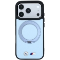 BMW Kevlar riņķveida statīvs 360 MagSafe vāciņš iPhone 18 Pro Max / 17 Pro Max, zils BMW Kevlar riņķveida statīvs 360 MagSafe vāciņš iPhone 18 Pro Max / 17 Pro Max, zils