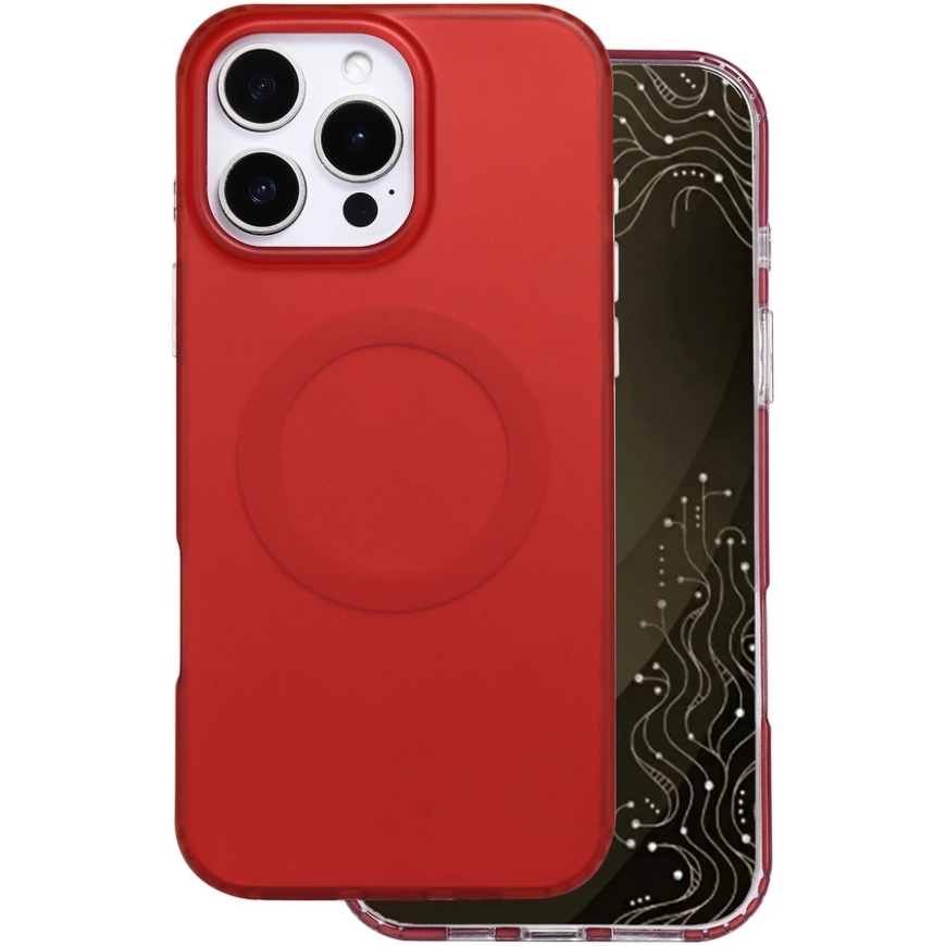 Dėklas Telforceone Tecto Shield Mistiq Mag case for iPhone 15 Pro Max 6,7" red – 2
