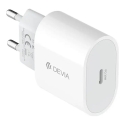 Devia Rocket matkalaite | 20W | PD, QC | USB-C | valkoinen Devia Rocket matkalaite | 20W | PD, QC | USB-C | valkoinen